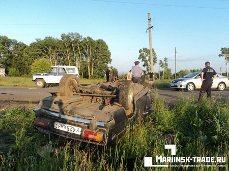 Дорожно-транспортное происшествие на ул. Пальчикова 124 г. Мариинска