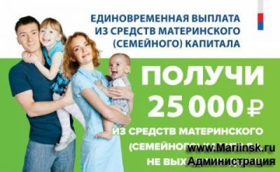 С 1 июля на единовременную выплату 25 тысяч рублей из средств материнского капитала через сайт отделения ПФР по Кемеровской области подано 220 заявл